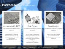 Tablet Screenshot of elv-forum.de